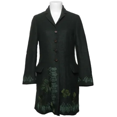 Coat (Green) from Kenzo Jungle Acetate, Acrylic, Mohair, Polyamide