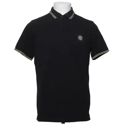 Polo shirt (Black) from Stone Island Cotton, Elastane