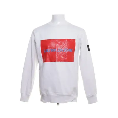 Collegetröja (Vit) från Calvin Klein Jeans Bomull, Polyester