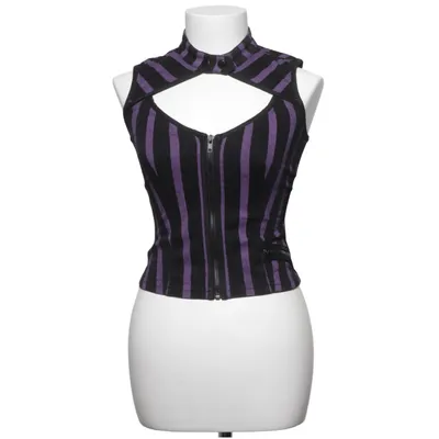 Gilet d'extérieur (Noir, Violet) de Lip Service Coton, Élasthane