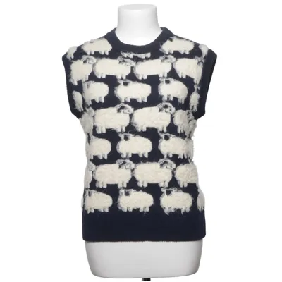 Slipover (Blue, White) from Lanvin Alpaca wool, Cashmere, Cotton, Polyamide, Silk