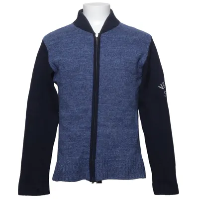 Cardigan (Blue) from Versace Sport Polyamide, Wool