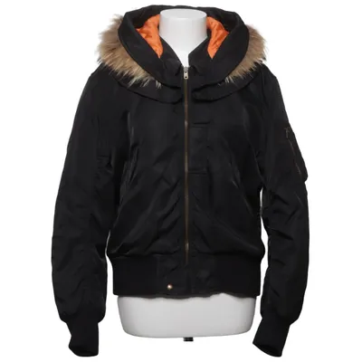 Veste (Noir, Orange) de McQ by Alexander McQueen Acrylique, Élasthane, Fourrure, Polyamide, Polyester, Polyuréthane, Laine