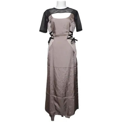Robe de soirée (Beige, Noir) de Alexander McQueen Élasthane, Polyester