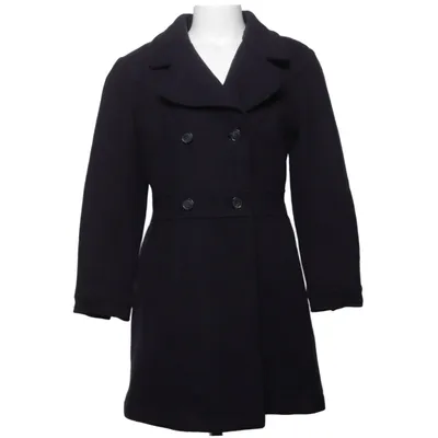 Mantel (Blau) von Dolce & Gabbana Junior Baumwolle, Polyamid, Polyester, Wolle