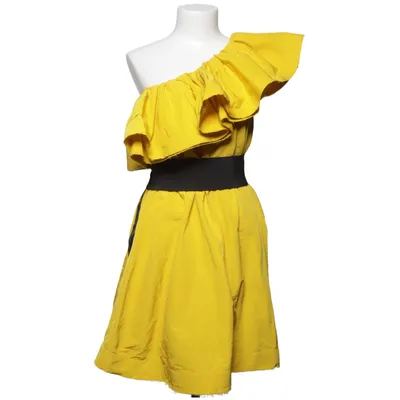 Robe (Jaune, Noir) de Lanvin x H&M Coton, Polyamide