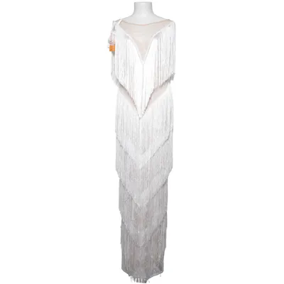 Avondjurk (Wit, Beige) van Sunfere Elastaan, Polyester