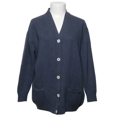 Cardigan (Blå) fra Brunello Cucinelli Kashmir, Merinould