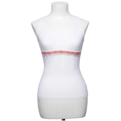 Tank Top (White, Red) from Dolce & Gabbana Underwear Elastane, Polyamide