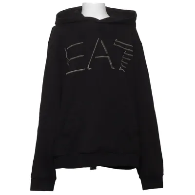 Capuchon sweater (Zwart) van Emporio Armani Katoen, Elastaan, Polyester