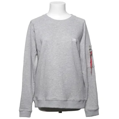 Collegetröja (Grå) från Alpha Industries Bomull, Polyester