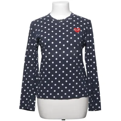 Langærmet t-shirt (Blå, Hvid) fra Comme des Garçons PLAY