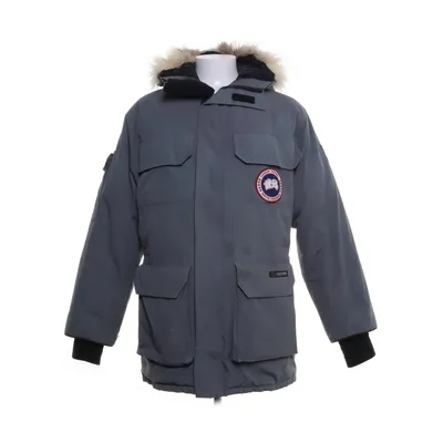 Down jacket (Gray) from Canada Goose Cotton, Down, Nylon, Polyester, Fur