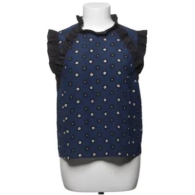 Haut (Bleu, Noir, Blanc) de Red Valentino Polyester, Soie