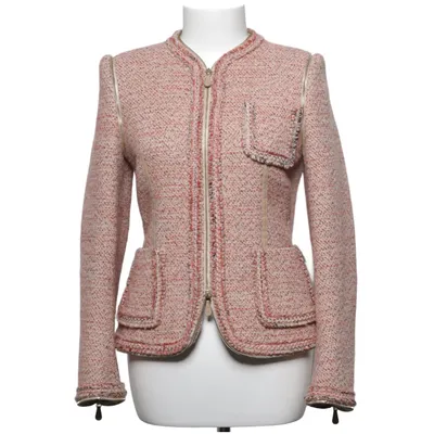 Veste (Rose, Beige, Multicolore) de Alexander McQueen Élasthane, Mohair, Polyamide, Laine