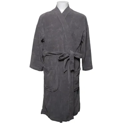 Bathrobe (Gray) from Södahl Organic cotton, Polyester