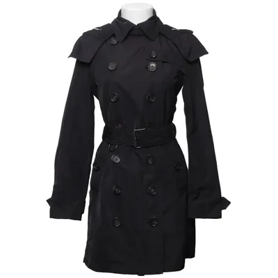Trench coat (Black) from Burberry Cupro, Polyester
