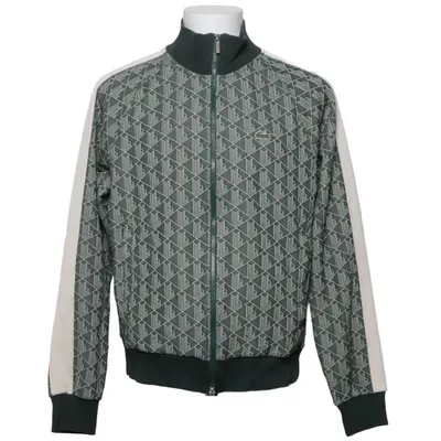 Cardigan (Vert, Blanc) de Lacoste Coton, Élasthane, Polyester