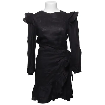 Wrap dress (Black) from Isabel Marant Étoile Linen