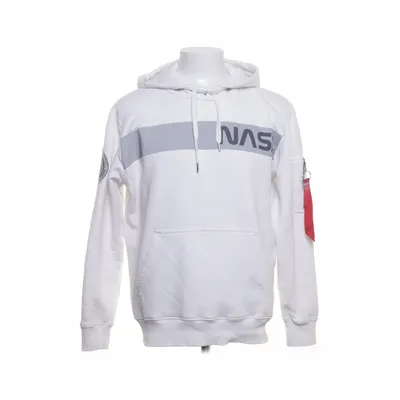 Huvtröja (Vit) från Alpha Industries Bomull, Polyester