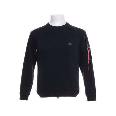 Collegetröja (Svart) från Alpha Industries Bomull, Polyester