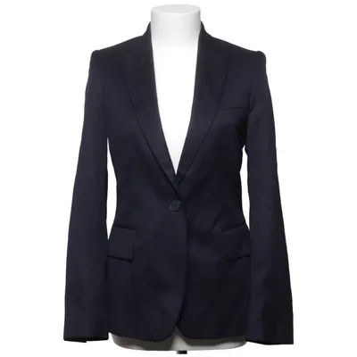 Blazer (Blå) fra Stella McCartney Bomuld, Viscose, Uld