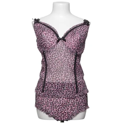 Ensemble de sous-vêtements (Rose, Noir) de Okay Élasthane, Polyester