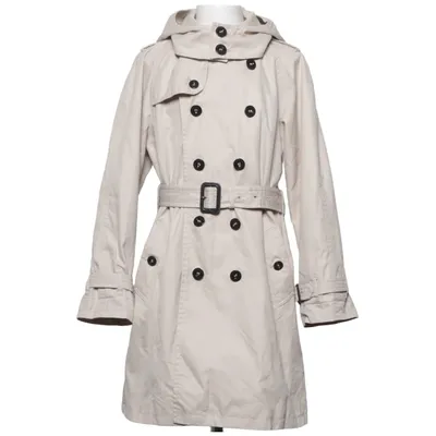 Trench coat (Beige, Multicolored) from Burberry Cotton, Polyester