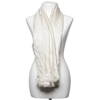 Sjaal (Beige) van Louis Vuitton Polyester, Zijde, Viscose, Wol
