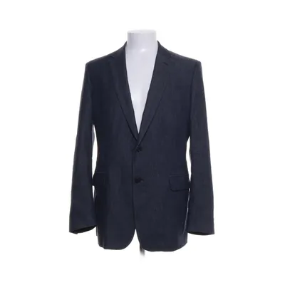 Blazer (Blue) from Valentino Cotton, Elastane, Linen, Polyamide