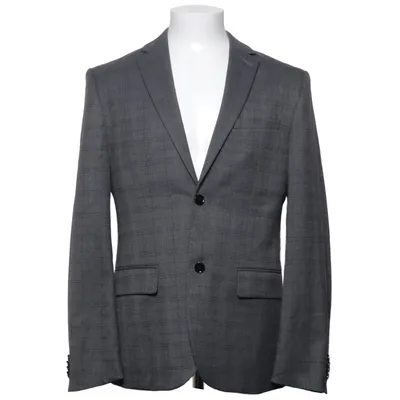 Blazer (Gris, Marron) de H&M Polyester, Viscose, Élasthane