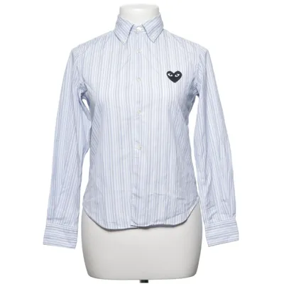 Button down shirt (Blue, White) from Comme des Garçons PLAY Cotton