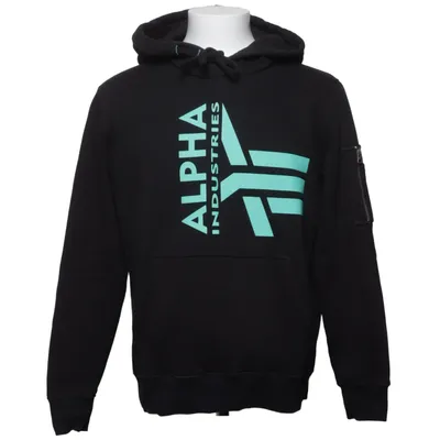Sweat à capuche (Noir) de Alpha Industries Coton, Polyester