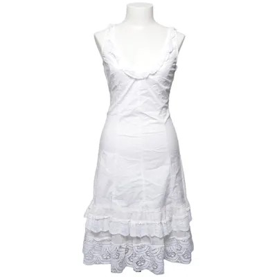 Dress (White) from Moschino Jeans Cotton, Elastane, Silk