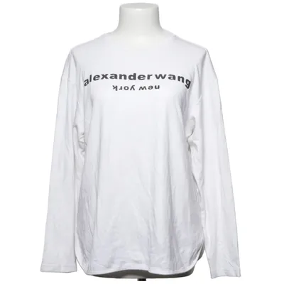 T-shirt à manches longues (Blanc) de Alexander Wang Coton