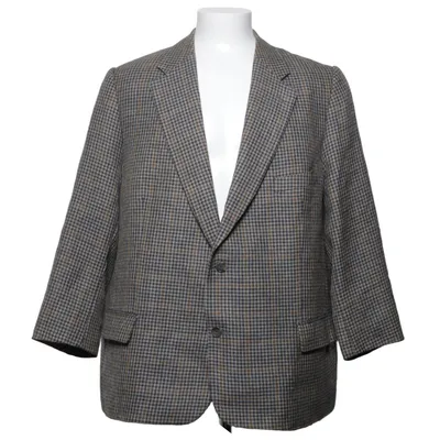 Blazer (Bruin, Grijs) van Burberry Viscose, Wol