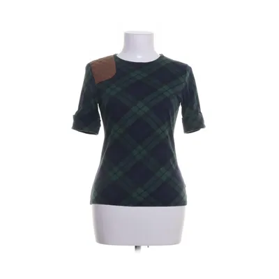 Top (Green, Blue) from Lauren Ralph Lauren Cotton, Faux suede, Polyester