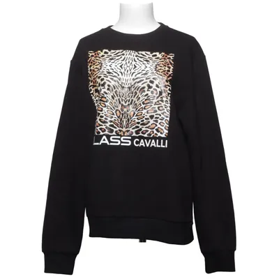 Sweatshirt (Black, Multicolored) from Roberto Cavalli Cotton, Polyester