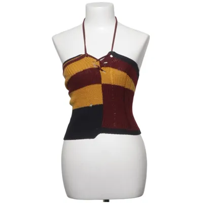 Haltertop (Rood, Geel, Zwart) van Dries van Noten Wol, Acryl