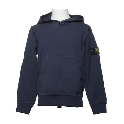Kapuzenpullover (Blau) von Stone Island Junior Baumwolle