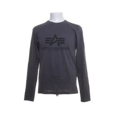 Lange mouwen shirt (Grijs) van Alpha Industries Katoen