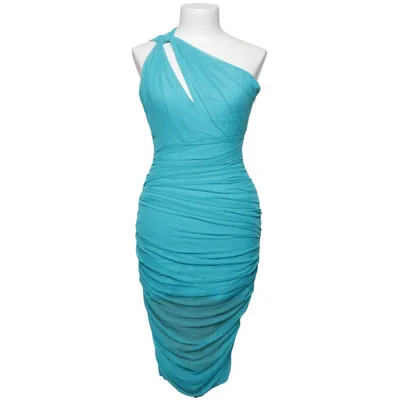 Cocktail dress (Blue) from Versace Elastane, Polyamide, Silk, Viscose