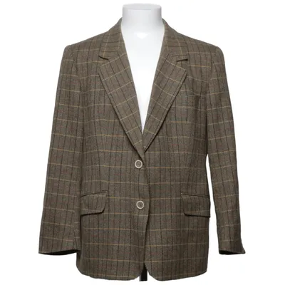 Blazer (Gelb, Mehrfarbig) von Burberry Kaschmir, Viskose, Wolle