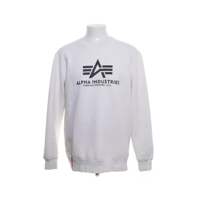 Collegetröja (Vit) från Alpha Industries Bomull, Polyester
