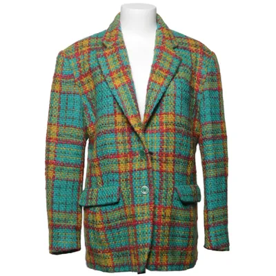 Blazer (Bleu, Jaune, Rouge) de Kenzo Jungle Acétate, Acrylique, Laine