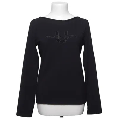 T-shirt à manches longues (Noir) de Emanuel Ungaro Coton, Nylon