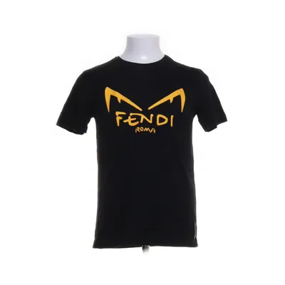 T-shirt (Zwart, Geel) van Fendi Katoen