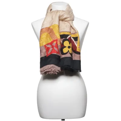 Shawl (Beige, Multicolored) from Louis Vuitton Silk, Wool