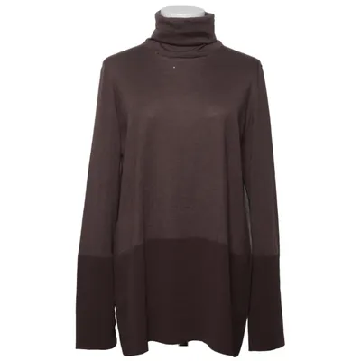Polotröja (Brun) från Brunello Cucinelli Kashmir, Silke