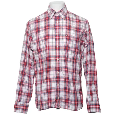 Overhemd (Wit, Rood, Meerkleurig) van Tommy Hilfiger Katoen